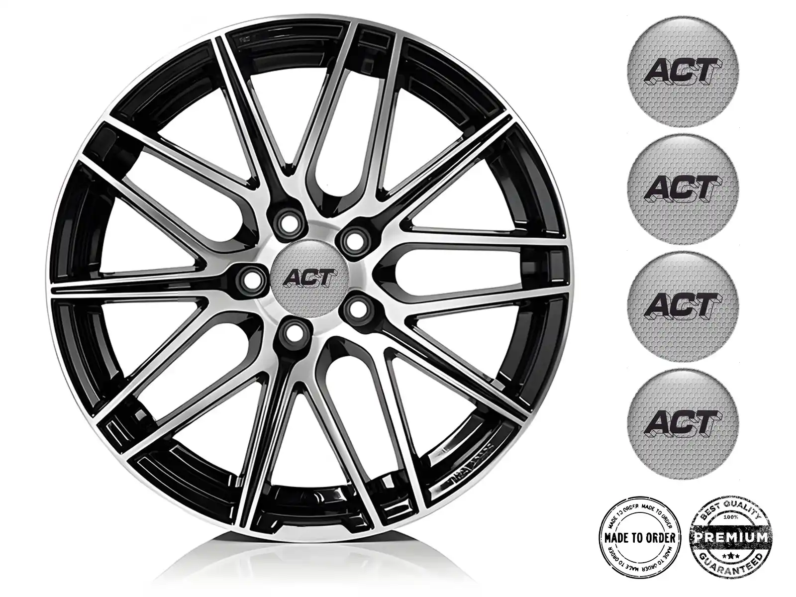 ACT Radplaketten Ausgabe Harzgewölbte Labels